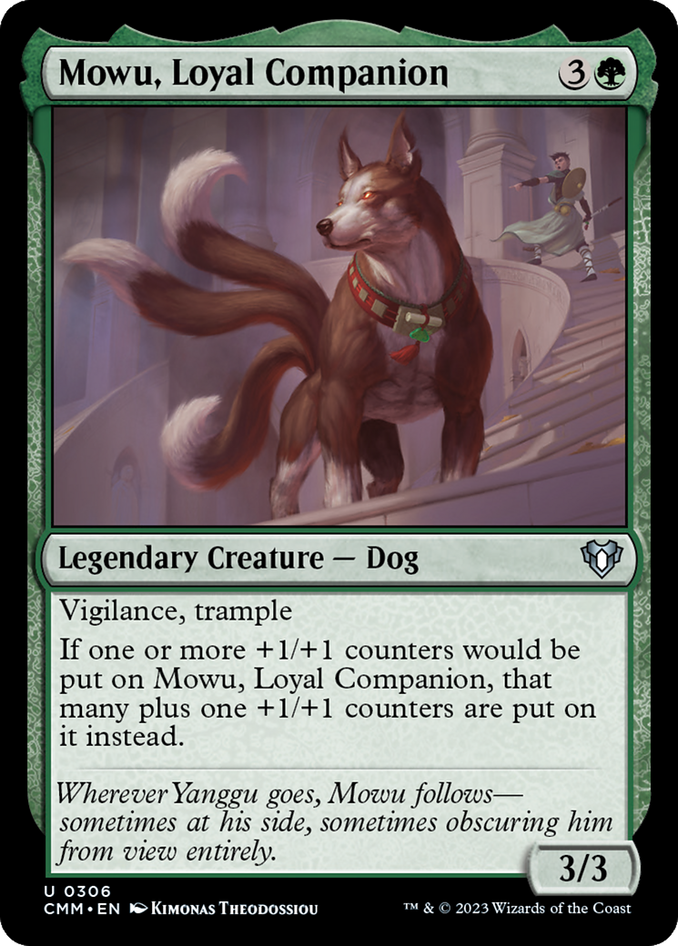 Mowu, Loyal Companion (CMM-306) - Commander Masters [Uncommon]