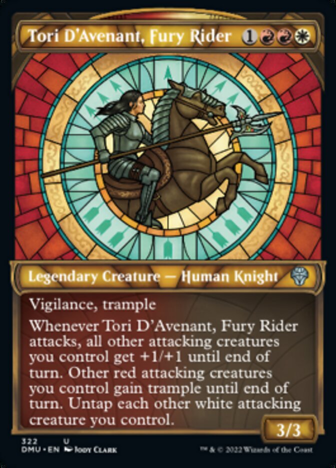 Tori D'Avenant, Fury Rider (DMU-322) - Dominaria United: (Showcase) [Uncommon]