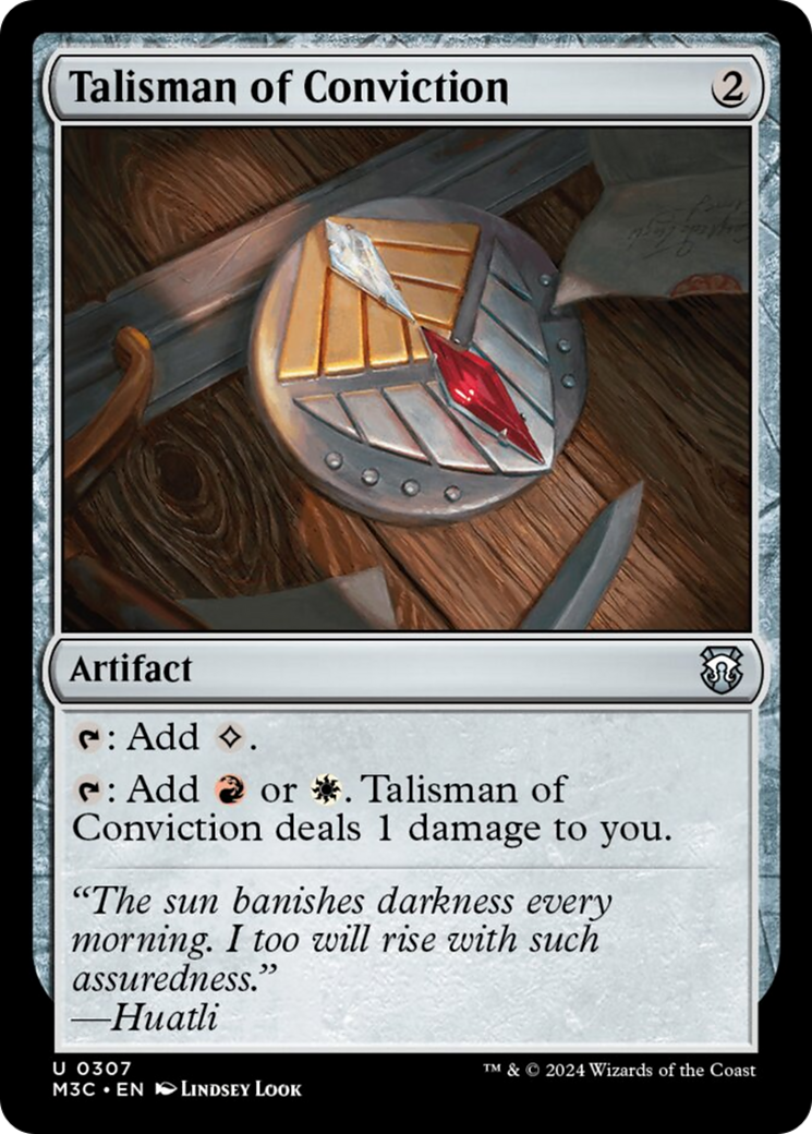 Talisman of Conviction (M3C-307) - Modern Horizons 3 Commander [Uncommon]