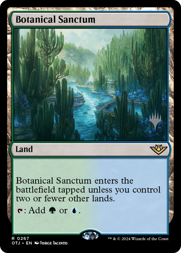 Botanical Sanctum (POTJ-267P) - Outlaws of Thunder Junction Promos Foil [Rare]