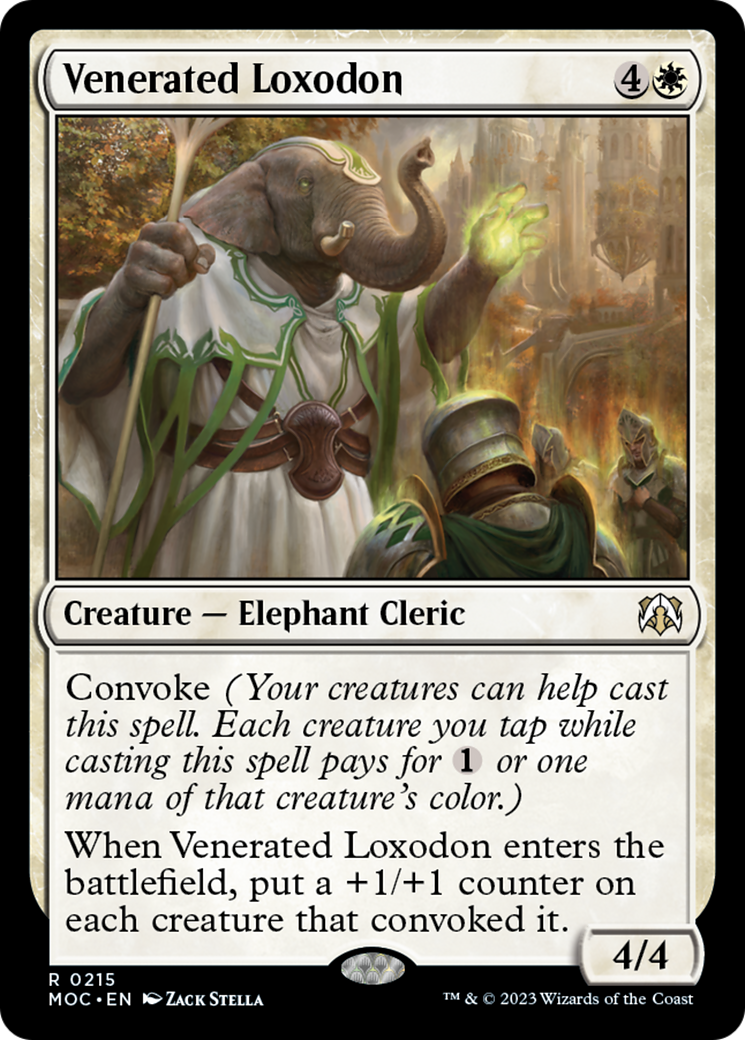 Venerated Loxodon (MOC-215) - March of the Machine Commander [Rare]