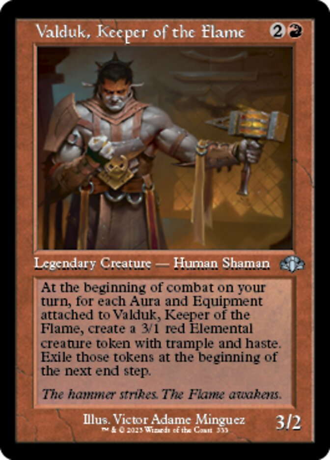 Valduk, Keeper of the Flame (DMR-333) - Dominaria Remastered [Uncommon]