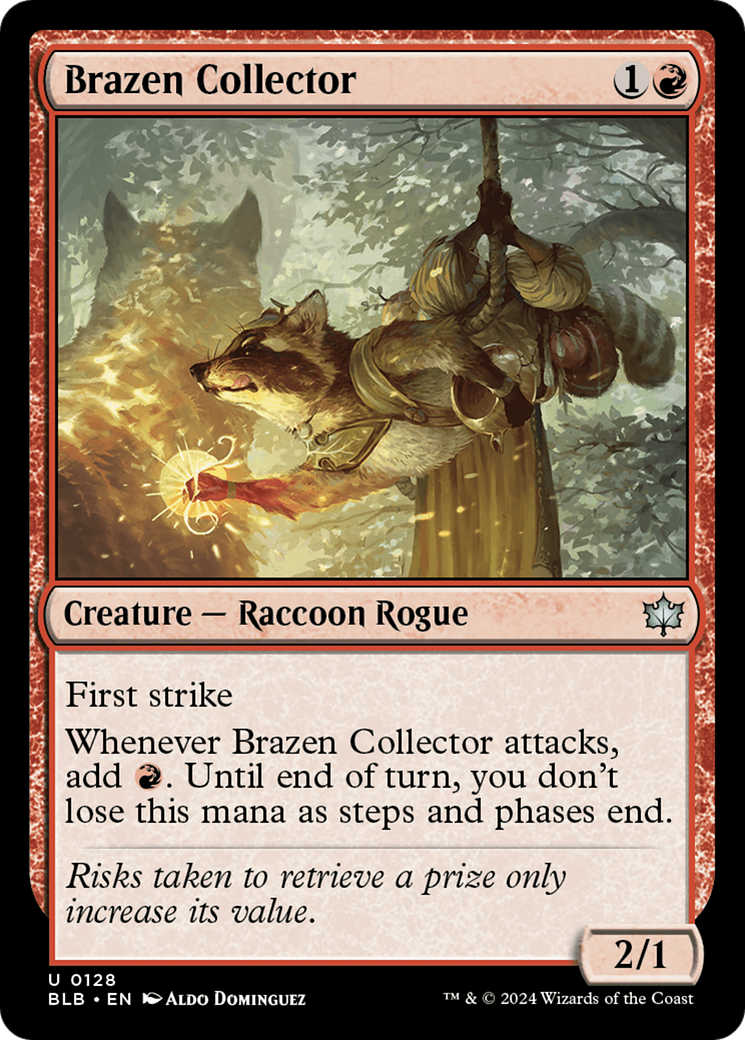 Brazen Collector (BLB-128) - Bloomburrow Foil [Uncommon]