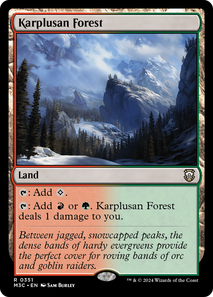 Karplusan Forest (M3C-351) - Modern Horizons 3 Commander [Rare]