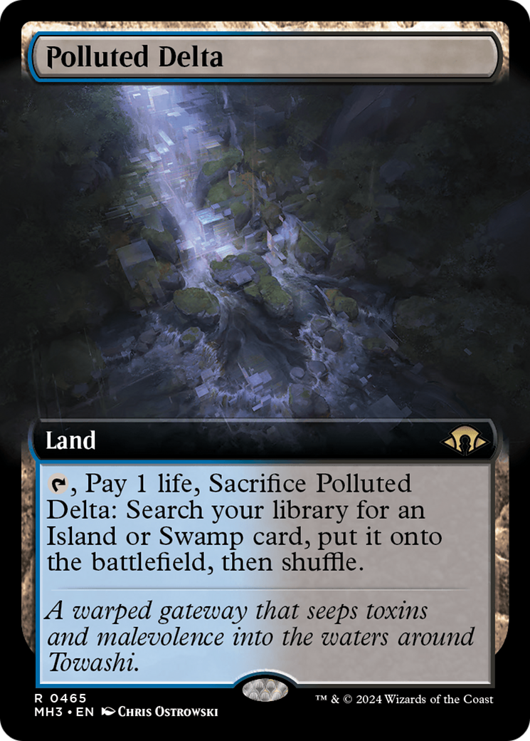 Polluted Delta (MH3-465) - Modern Horizons 3: (Extended Art) [Rare]