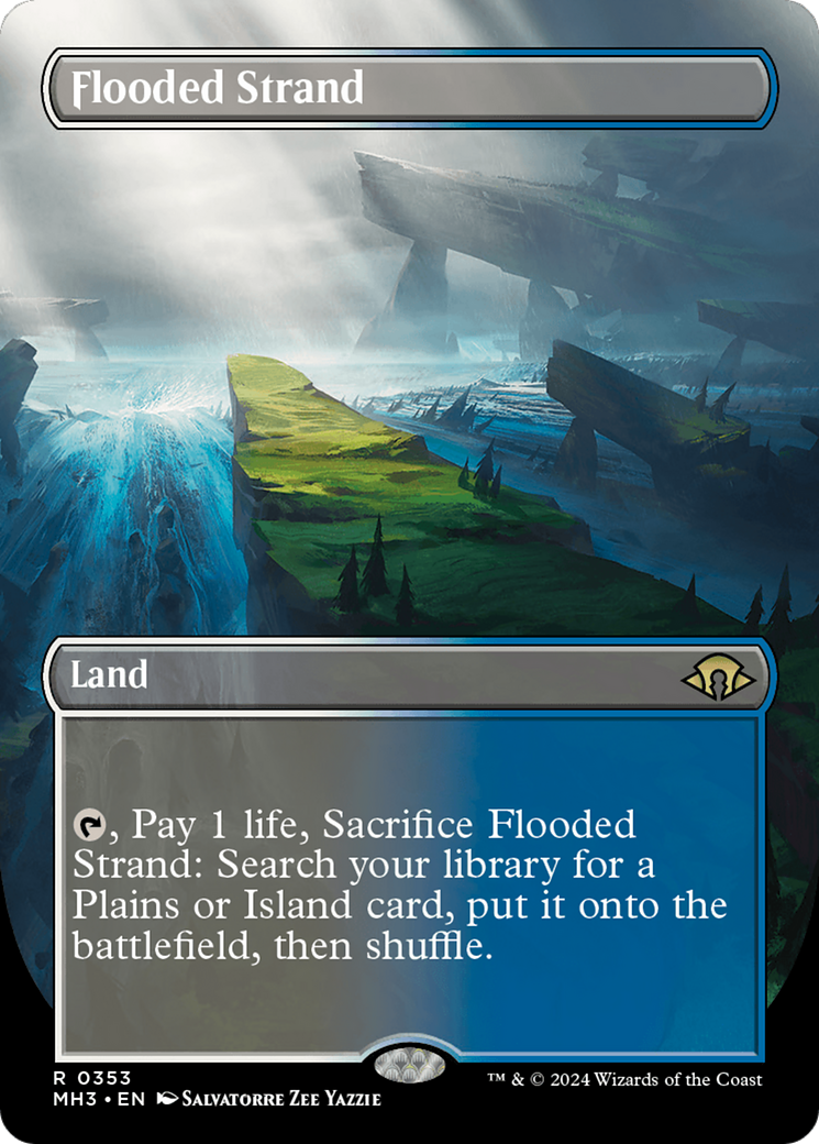 Flooded Strand (MH3-353) - Modern Horizons 3 (Borderless) [Rare]