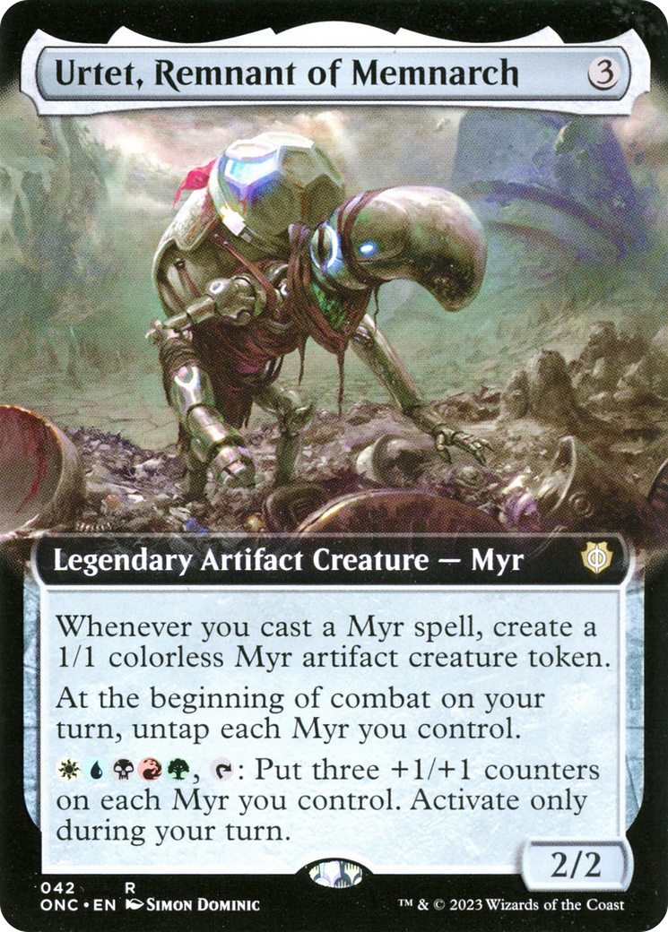 Urtet, Remnant of Memnarch (ONC-042) - Phyrexia: All Will Be One Commander: (Extended Art) [Rare]