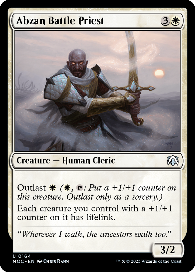 Abzan Battle Priest (MOC-164) - March of the Machine Commander [Uncommon]