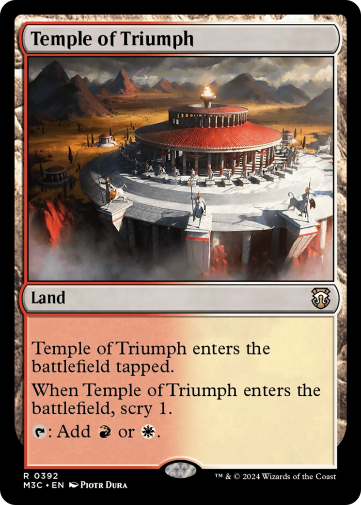 Temple of Triumph (M3C-392) - Modern Horizons 3 Commander Foil [Rare]