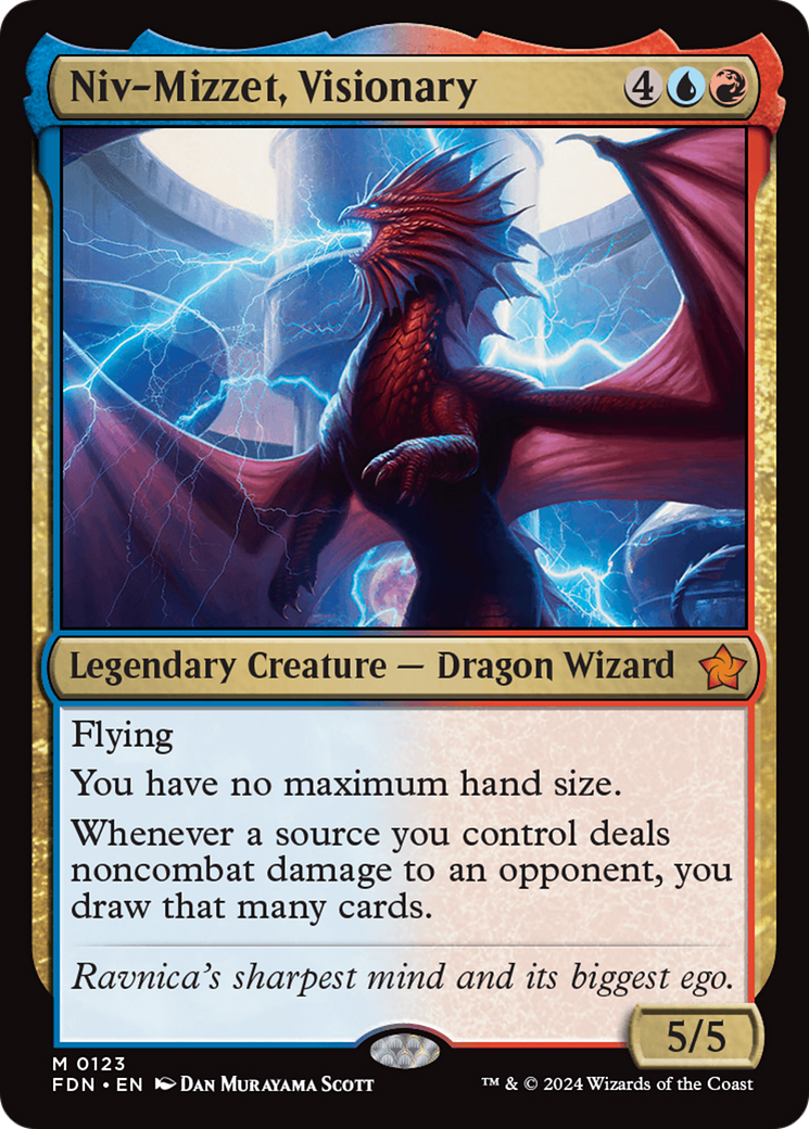 Niv-Mizzet, Visionary (FDN-123) - Foundations Foil [Mythic]