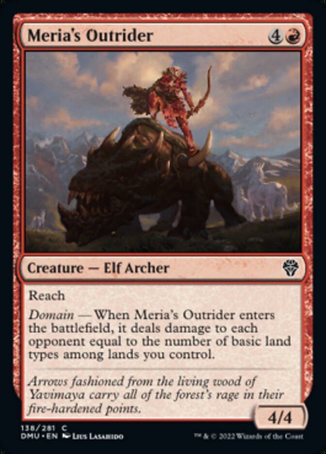 Meria's Outrider (DMU-138) - Dominaria United [Common]