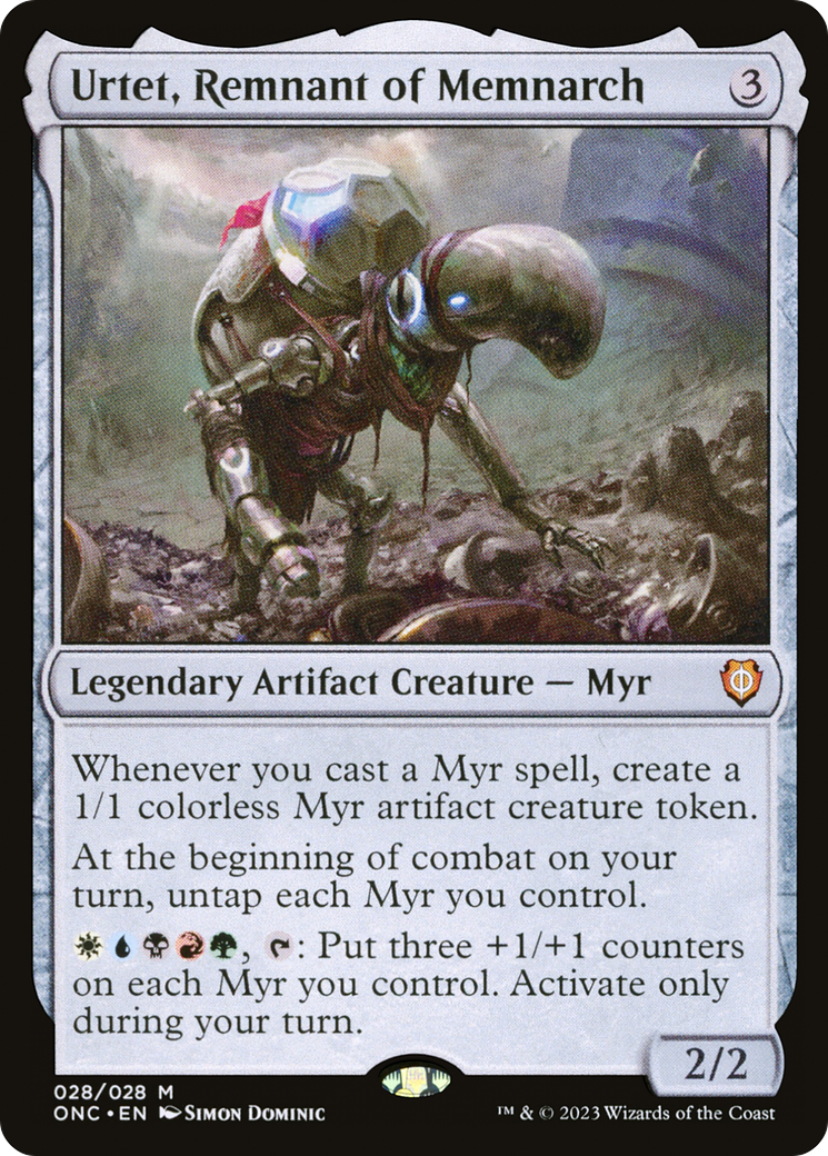 Urtet, Remnant of Memnarch (ONC-028) - Phyrexia: All Will Be One Commander [Mythic]