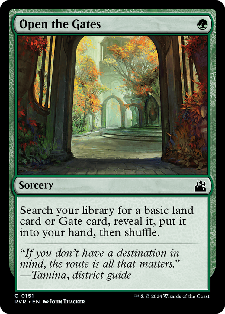 Open the Gates (RVR-151) - Ravnica Remastered [Common]