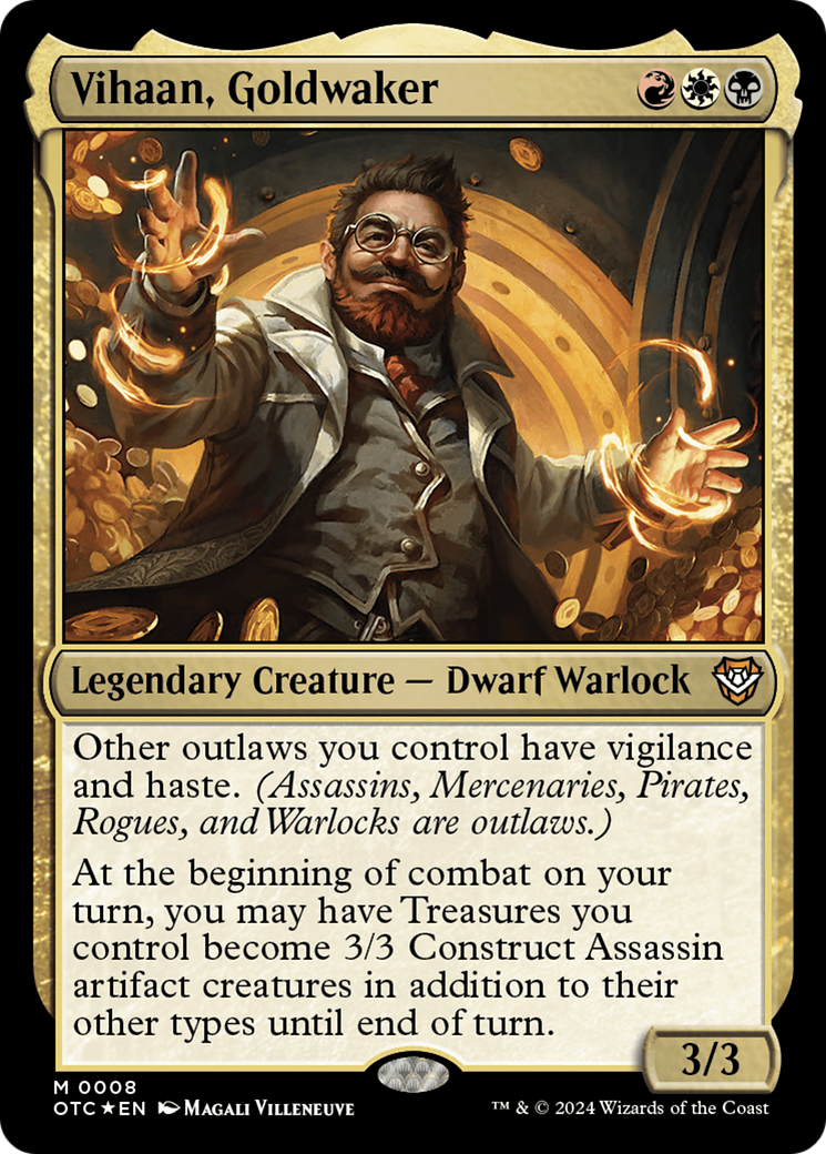 Vihaan, Goldwaker (OTC-008) - Outlaws of Thunder Junction Commander Foil [Mythic]