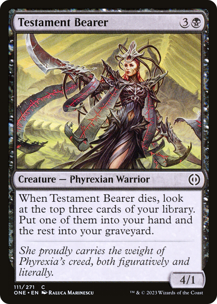 Testament Bearer (ONE-111) - Phyrexia: All Will Be One [Common]