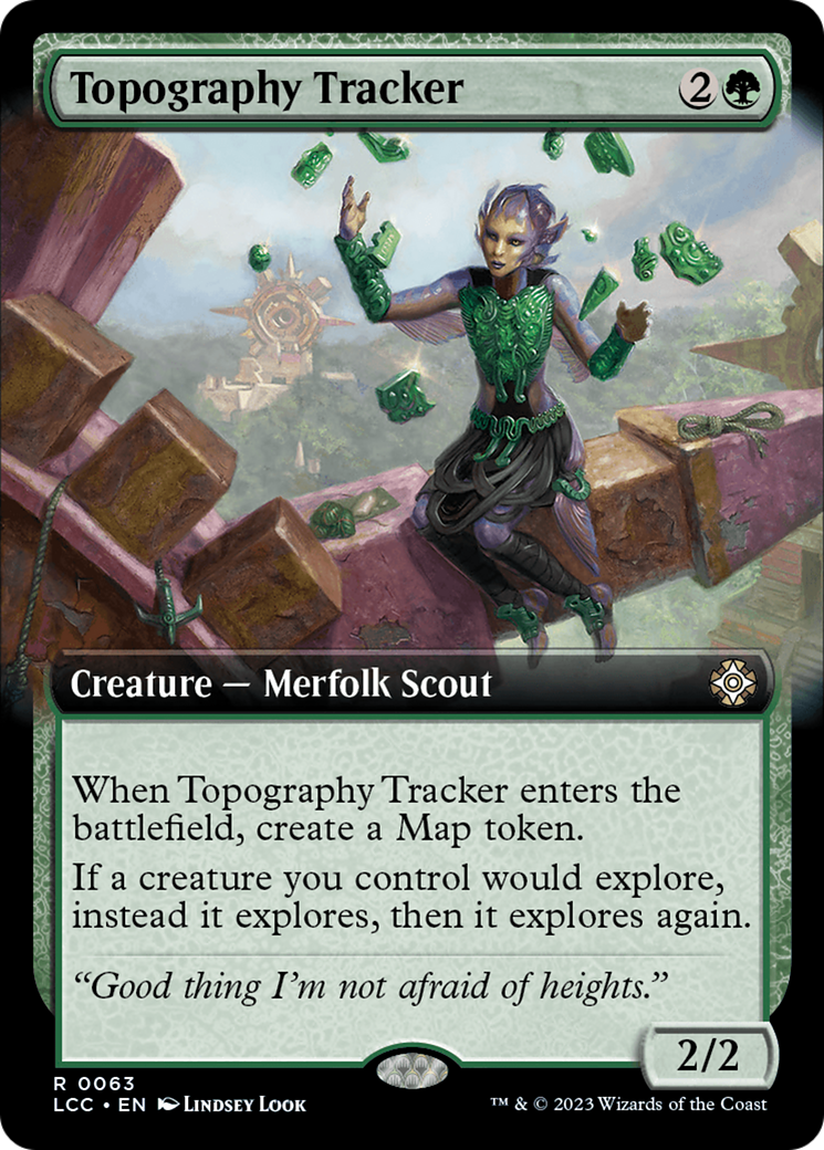 Topography Tracker (LCC-063) - The Lost Caverns of Ixalan Commander: (Extended Art) [Rare]