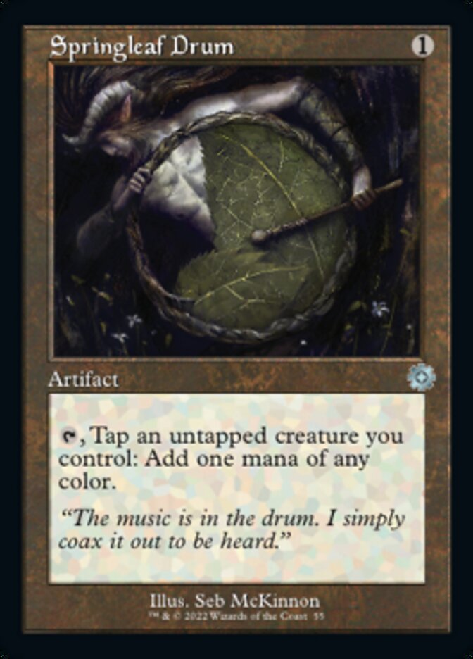 Springleaf Drum (BRR-055) - The Brothers' War Retro Artifacts [Uncommon] Retro Frame