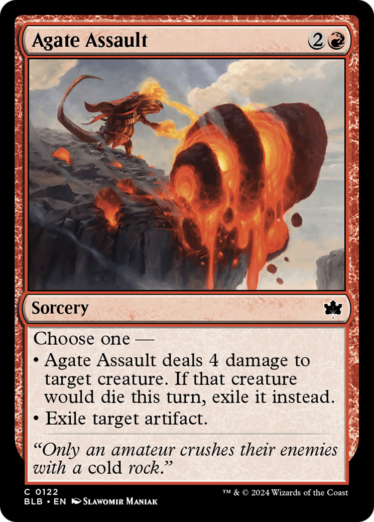 Agate Assault (BLB-122) - Bloomburrow Foil [Common]