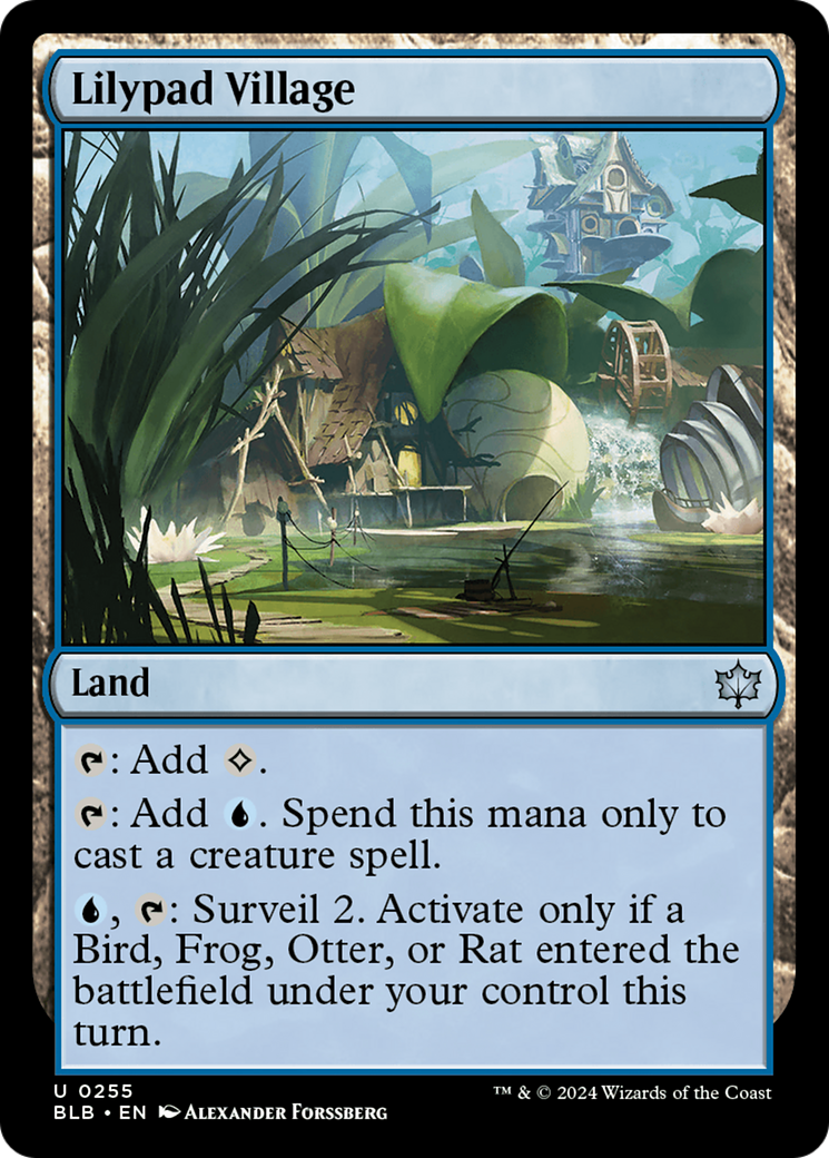 Lilypad Village (BLB-255) - Bloomburrow Foil [Uncommon]