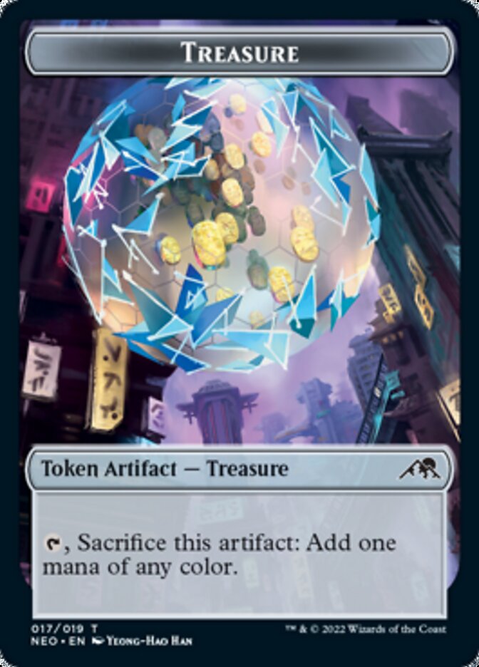 Treasure (TNEO-017) - Kamigawa: Neon Dynasty Tokens [Common]