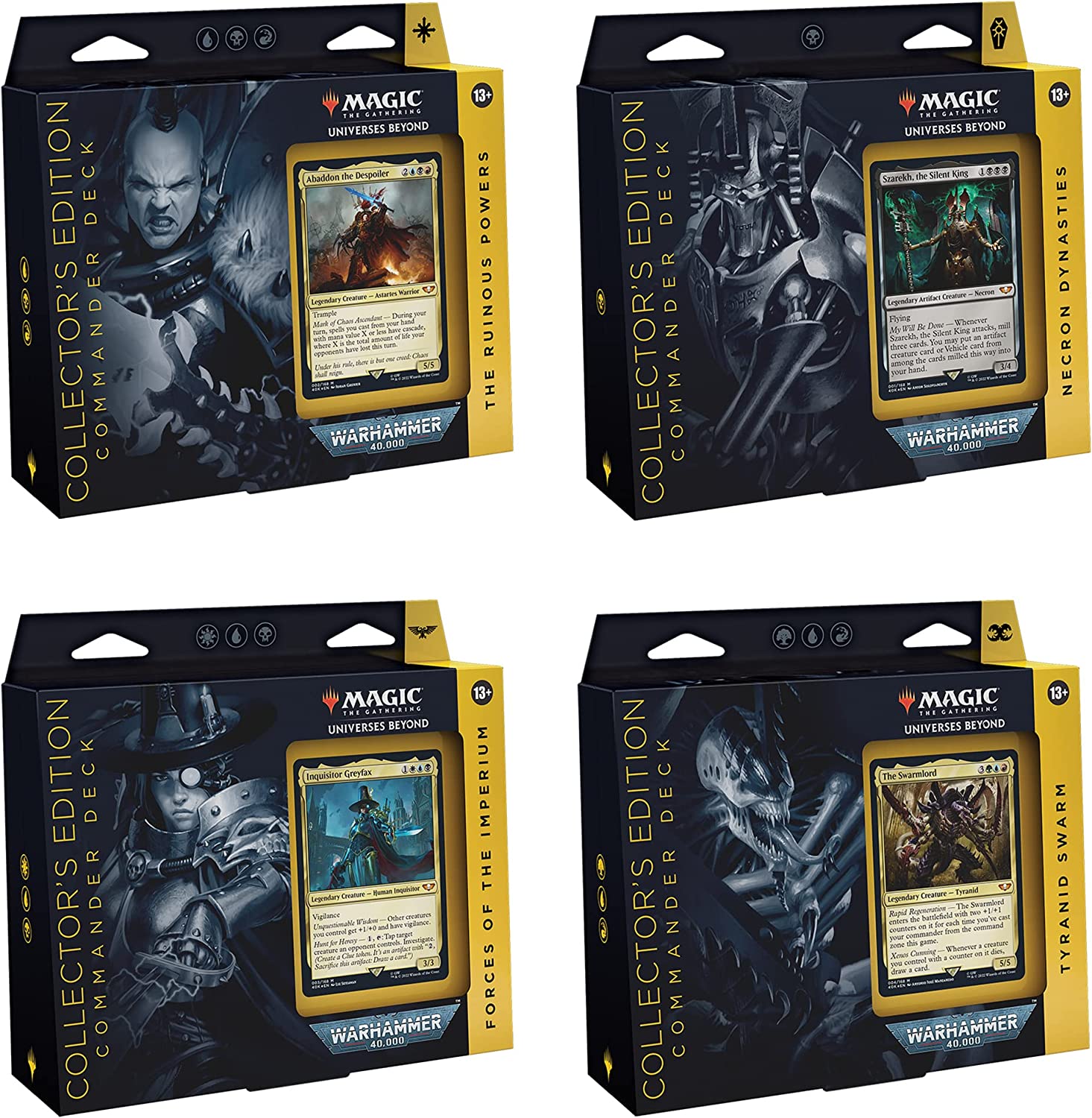 Magic: The Gathering - Warhammer 40,000 Commander Deck Collector's Edition - Set of 4 Decks