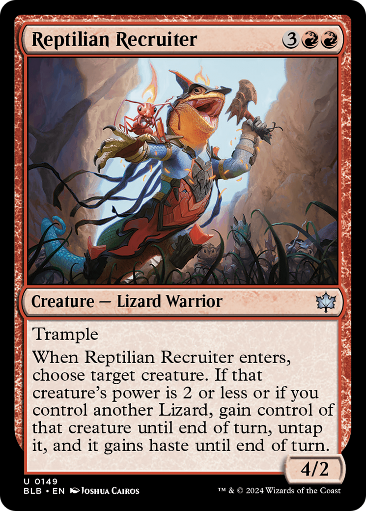 Reptilian Recruiter (BLB-149) - Bloomburrow [Uncommon]