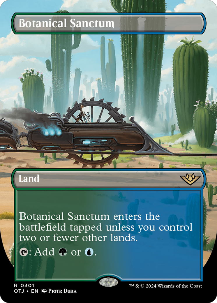 Botanical Sanctum (OTJ-301) - Outlaws of Thunder Junction (Borderless) Foil [Rare]
