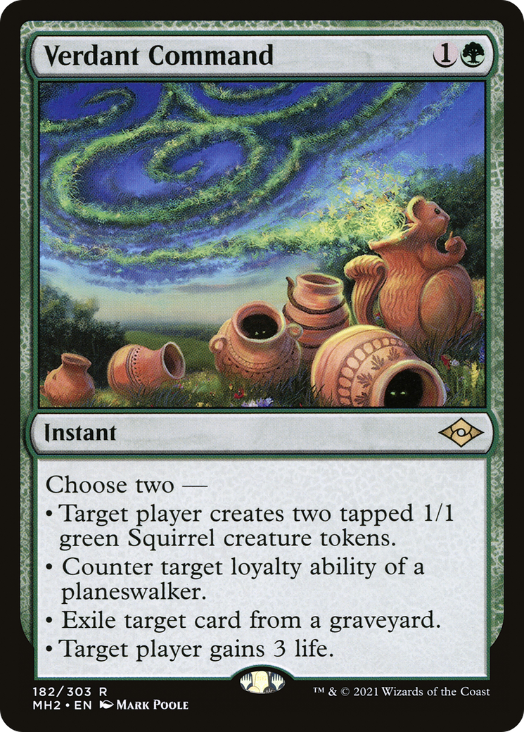 Verdant Command (MH2-182) - Modern Horizons 2 Foil [Rare]