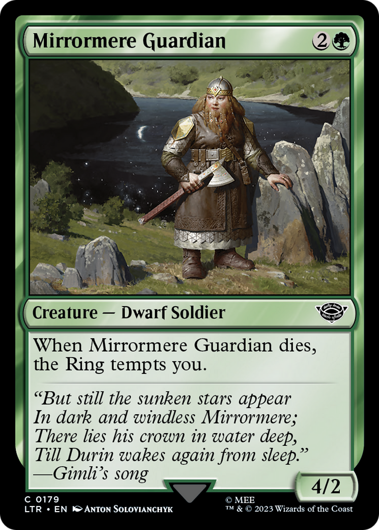 Mirrormere Guardian (LTR-179) - The Lord of the Rings: Tales of Middle-earth Foil [Common]