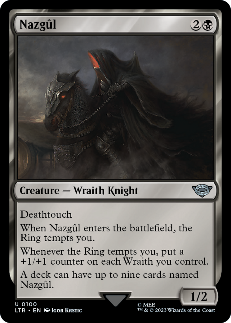 Nazgûl (LTR-100) - The Lord of the Rings: Tales of Middle-earth Foil [Uncommon]