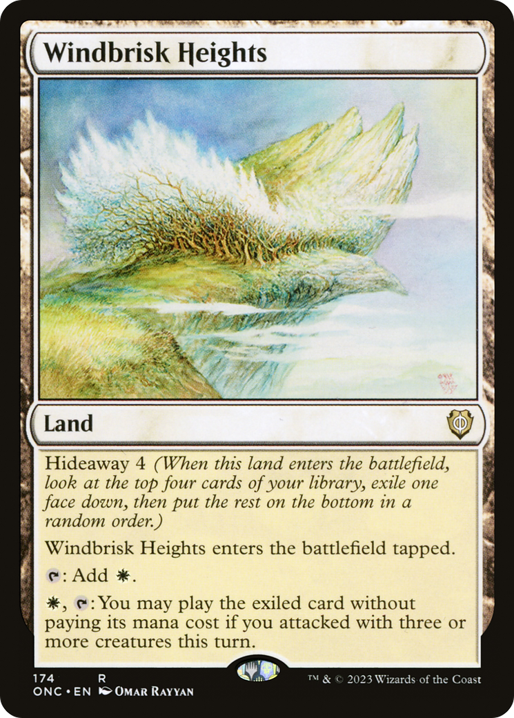 Windbrisk Heights (ONC-174) - Phyrexia: All Will Be One Commander [Rare]