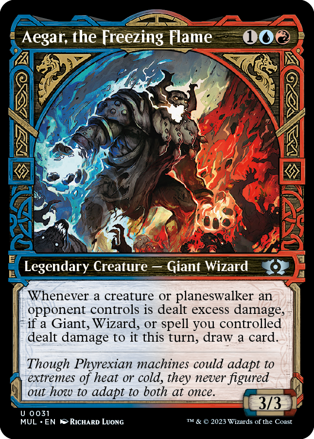 Aegar, the Freezing Flame (MUL-031) - Multiverse Legends: (Showcase) [Uncommon]