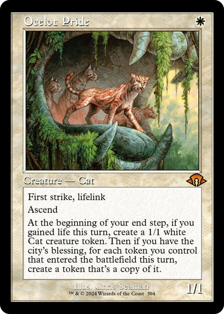 Ocelot Pride (MH3-394) - Modern Horizons 3 [Mythic] Retro Frame