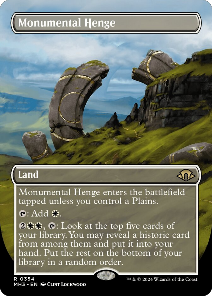 Monumental Henge (MH3-354) - Modern Horizons 3 (Borderless) [Rare]