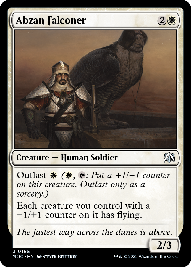 Abzan Falconer (MOC-165) - March of the Machine Commander [Uncommon]