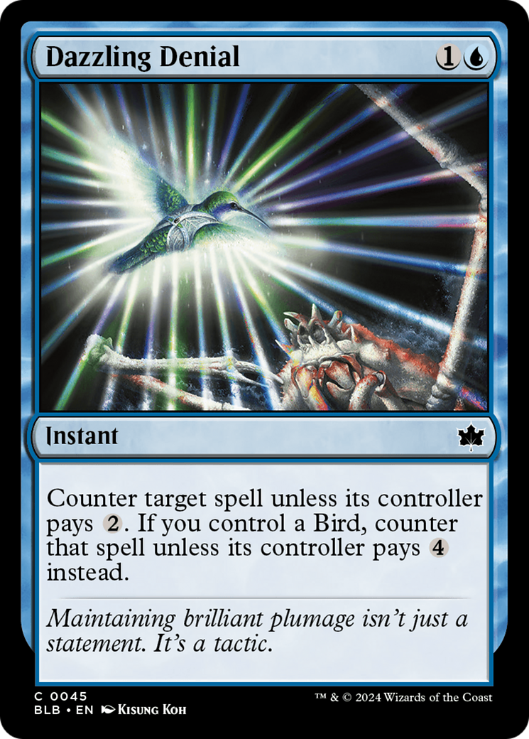 Dazzling Denial (BLB-045) - Bloomburrow Foil [Common]