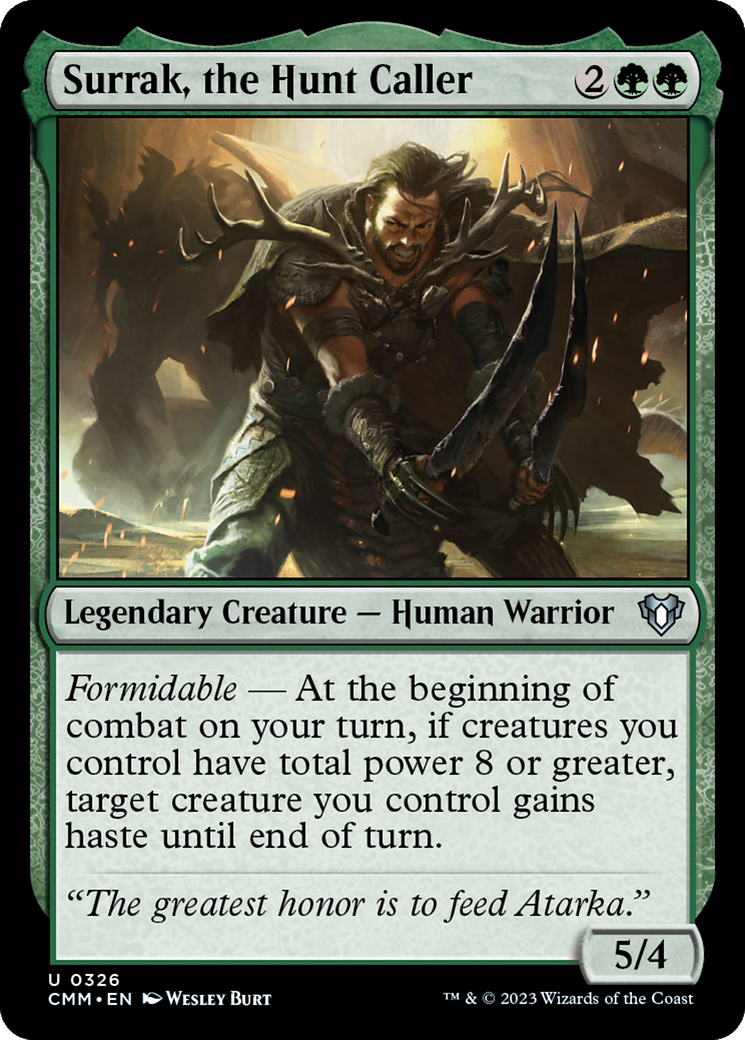 Surrak, the Hunt Caller (CMM-326) - Commander Masters [Uncommon]