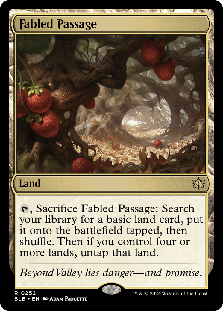 Fabled Passage (BLB-252) - Bloomburrow Foil [Rare]