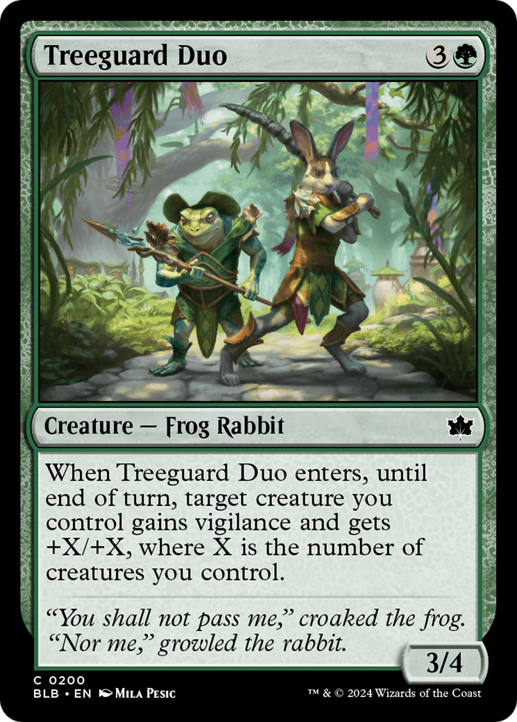 Treeguard Duo (BLB-200) - Bloomburrow Foil [Common]