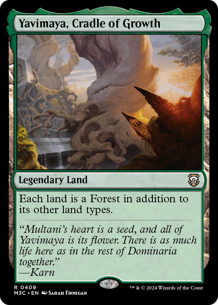 Yavimaya, Cradle of Growth (M3C-409) - Modern Horizons 3 Commander [Rare]