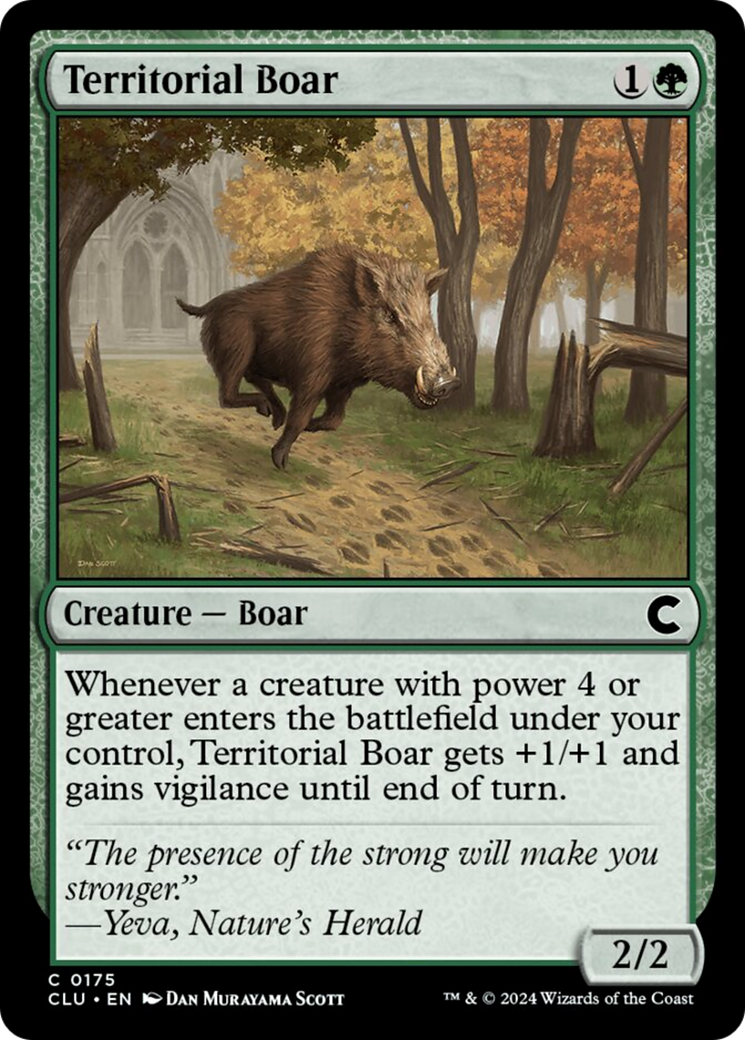 Territorial Boar (CLU-175) - Ravnica: Clue Edition [Common]