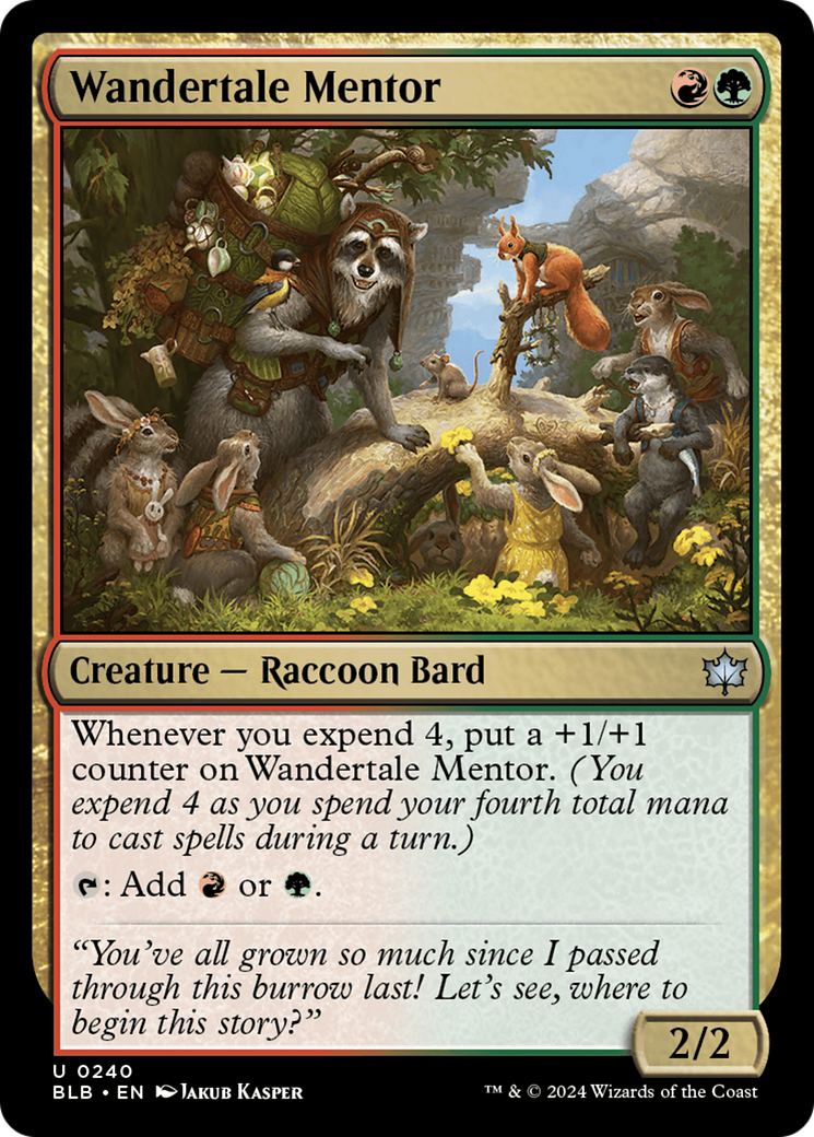 Wandertale Mentor (BLB-240) - Bloomburrow Foil [Uncommon]