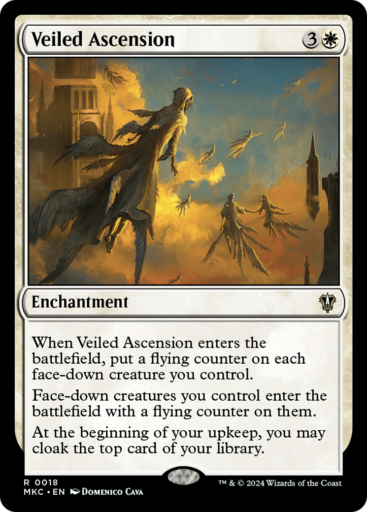 Veiled Ascension (MKC-018) - Murders at Karlov Manor Commander [Rare]