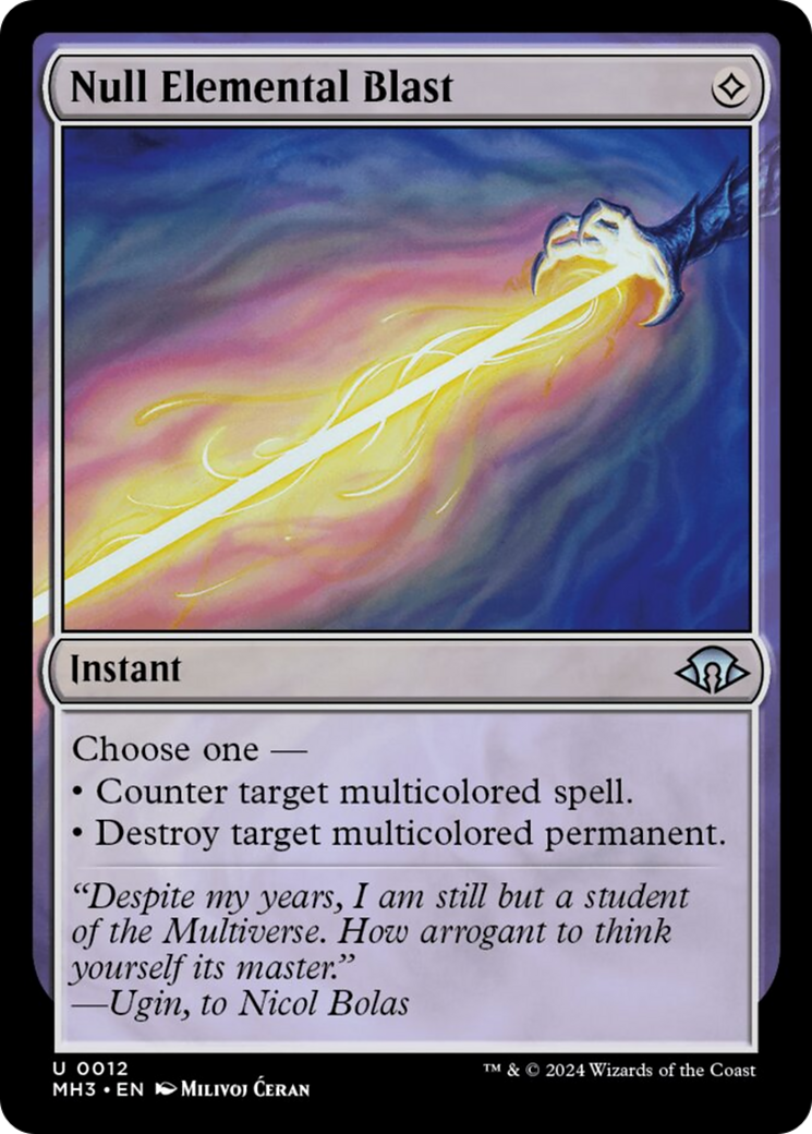 Null Elemental Blast (MH3-012) - Modern Horizons 3 Foil [Uncommon]