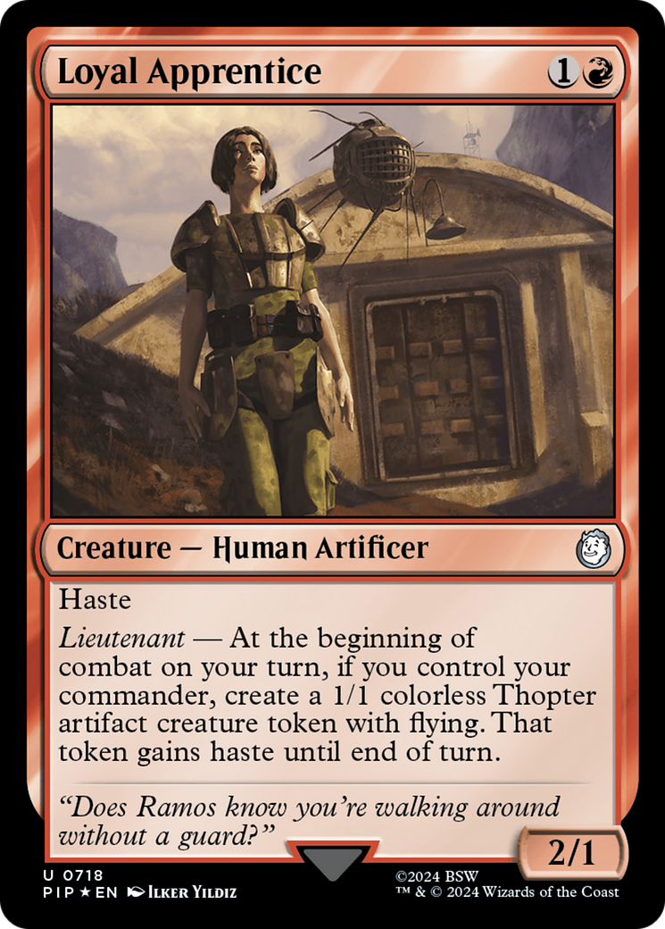 Loyal Apprentice (PIP-718) - Fallout Surge Foil [Uncommon]