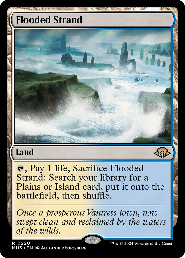 Flooded Strand (MH3-220) - Modern Horizons 3 Foil [Rare]