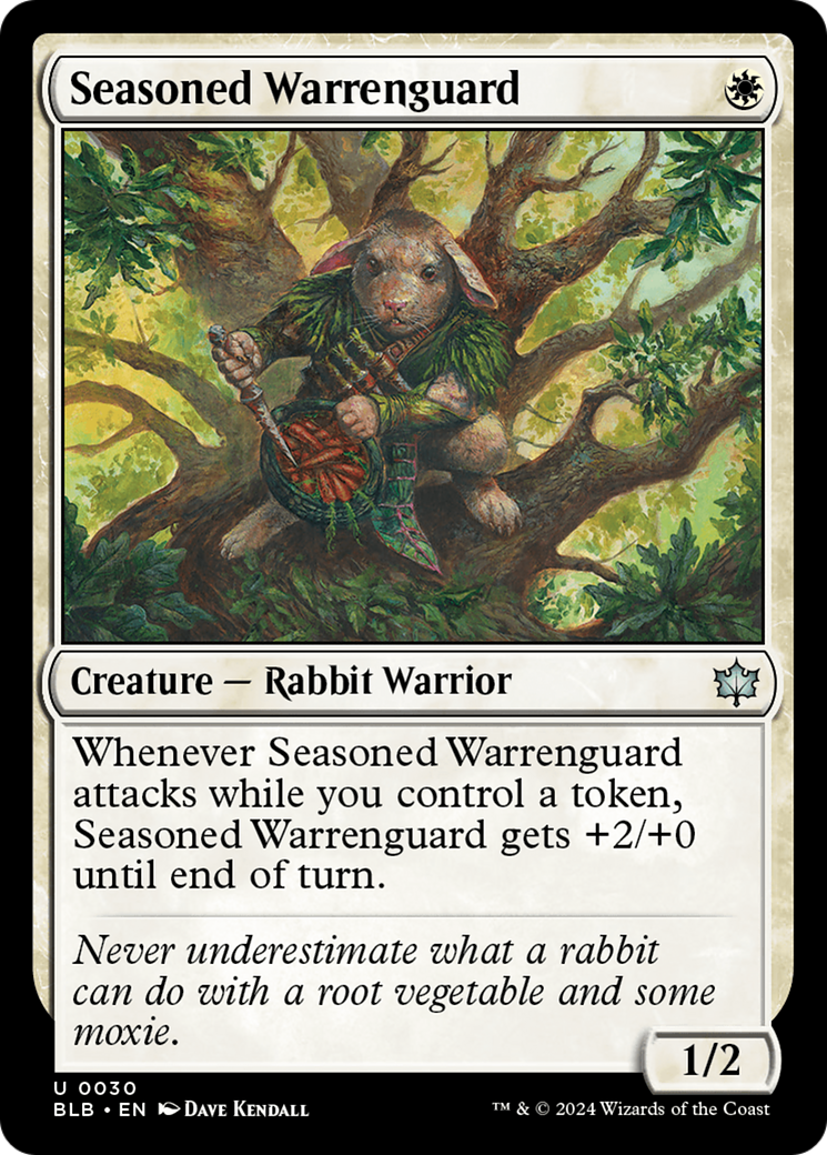 Seasoned Warrenguard (BLB-030) - Bloomburrow [Uncommon]