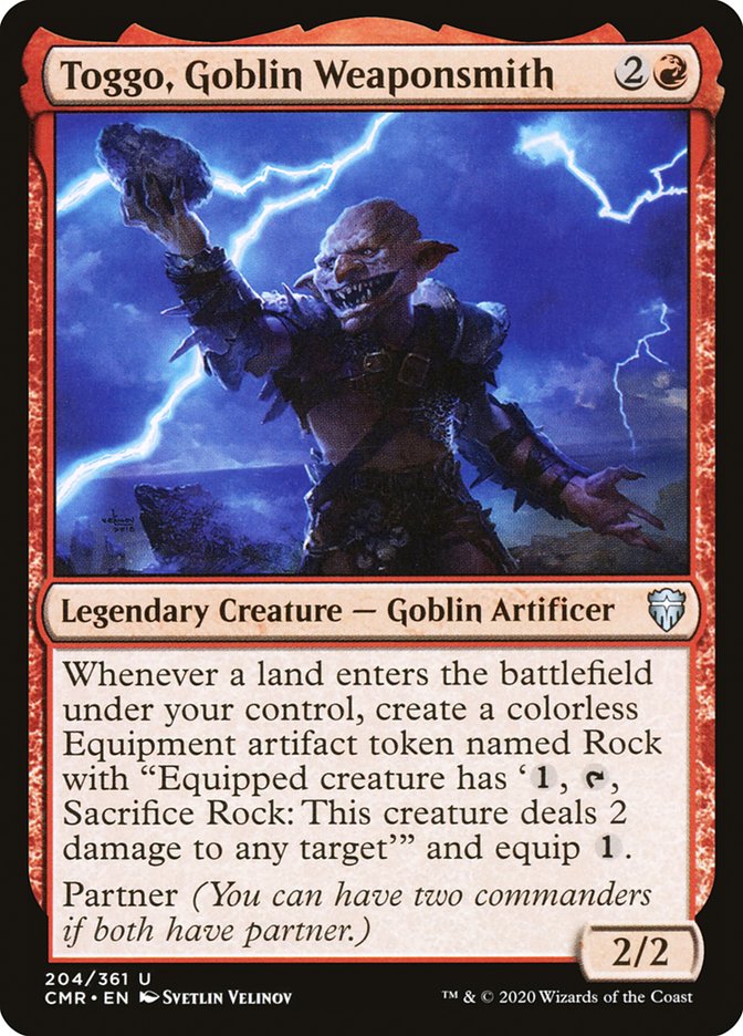 Toggo, Goblin Weaponsmith (CMR-204) - Commander Legends [Uncommon]