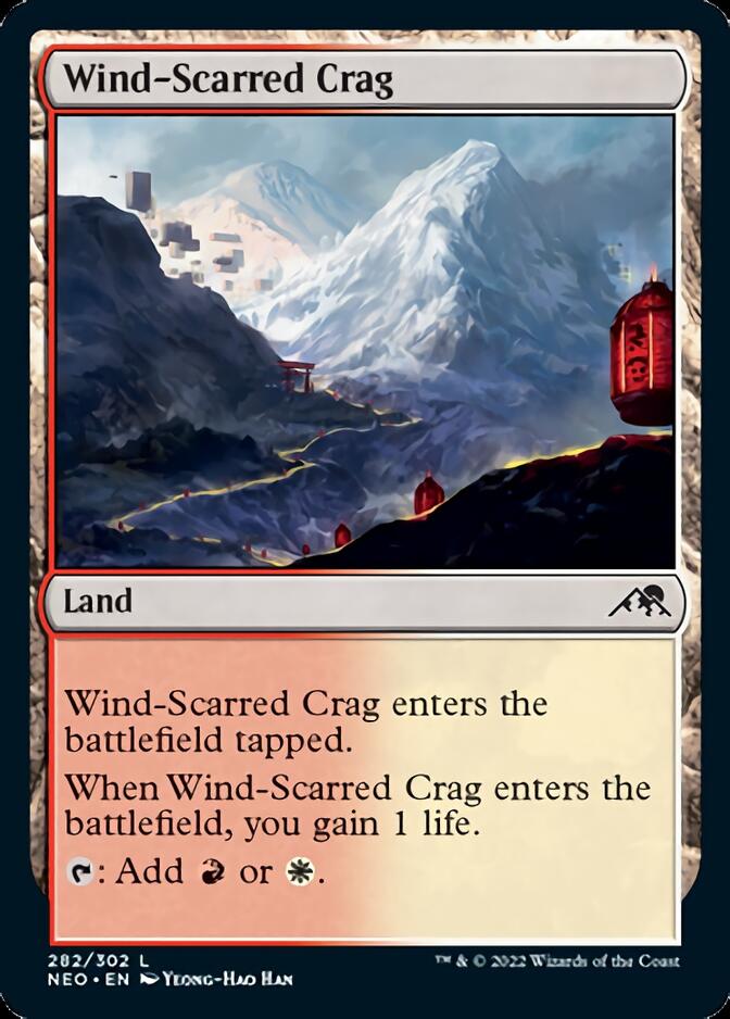 Wind-Scarred Crag (NEO-282) - Kamigawa: Neon Dynasty [Common]