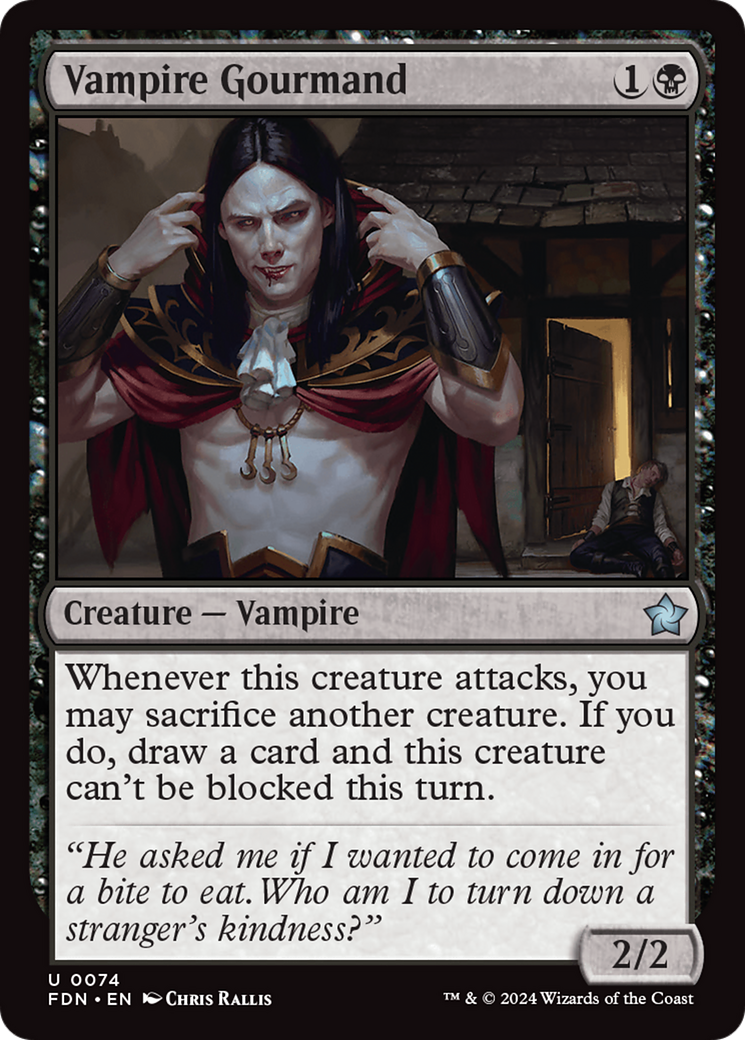 Vampire Gourmand (FDN-074) - Foundations Foil [Uncommon]